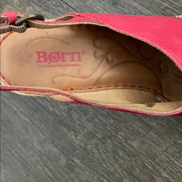 Red BORN wedge shoes - Picture 5 of 13